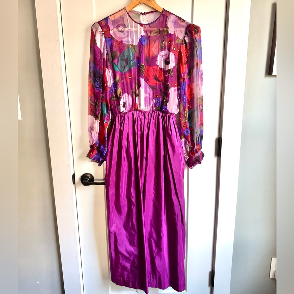 RARE Vintage The Gilberts for Tally New York Dress 2 4 Romantic Grandmacore Glam